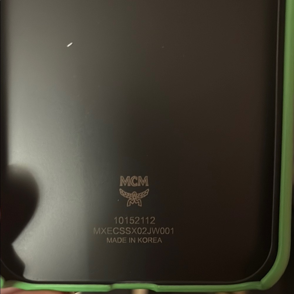 NEW, MCM Green Phone Case IPhone 12/12PRO(not pro max) - Picture 3 of 5